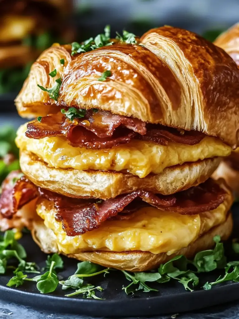 Killer Maple Mustard Croissant Breakfast Sandwiches 2 Killer Maple Mustard Croissant Breakfast Sandwiches