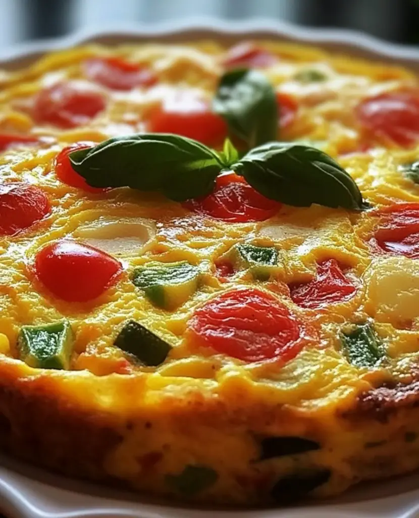 Vegetable Frittata 2 Vegetable Frittata