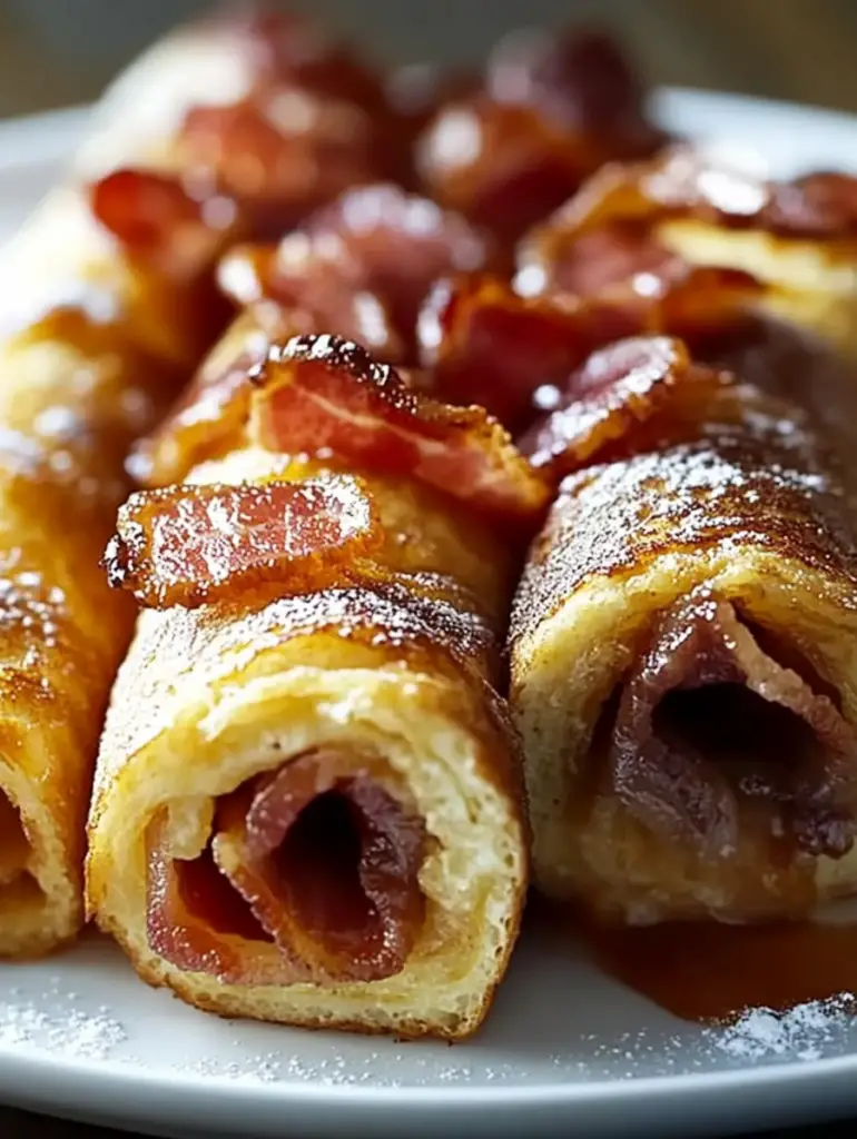 Bacon French Toast Roll-Ups 2 Bacon French Toast Roll-Ups