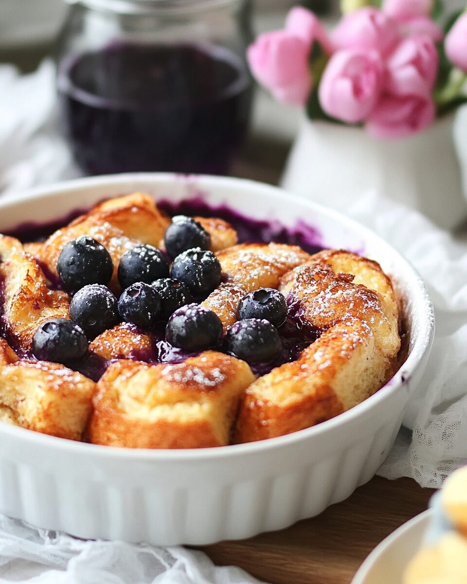 Blueberry French Toast Casserole