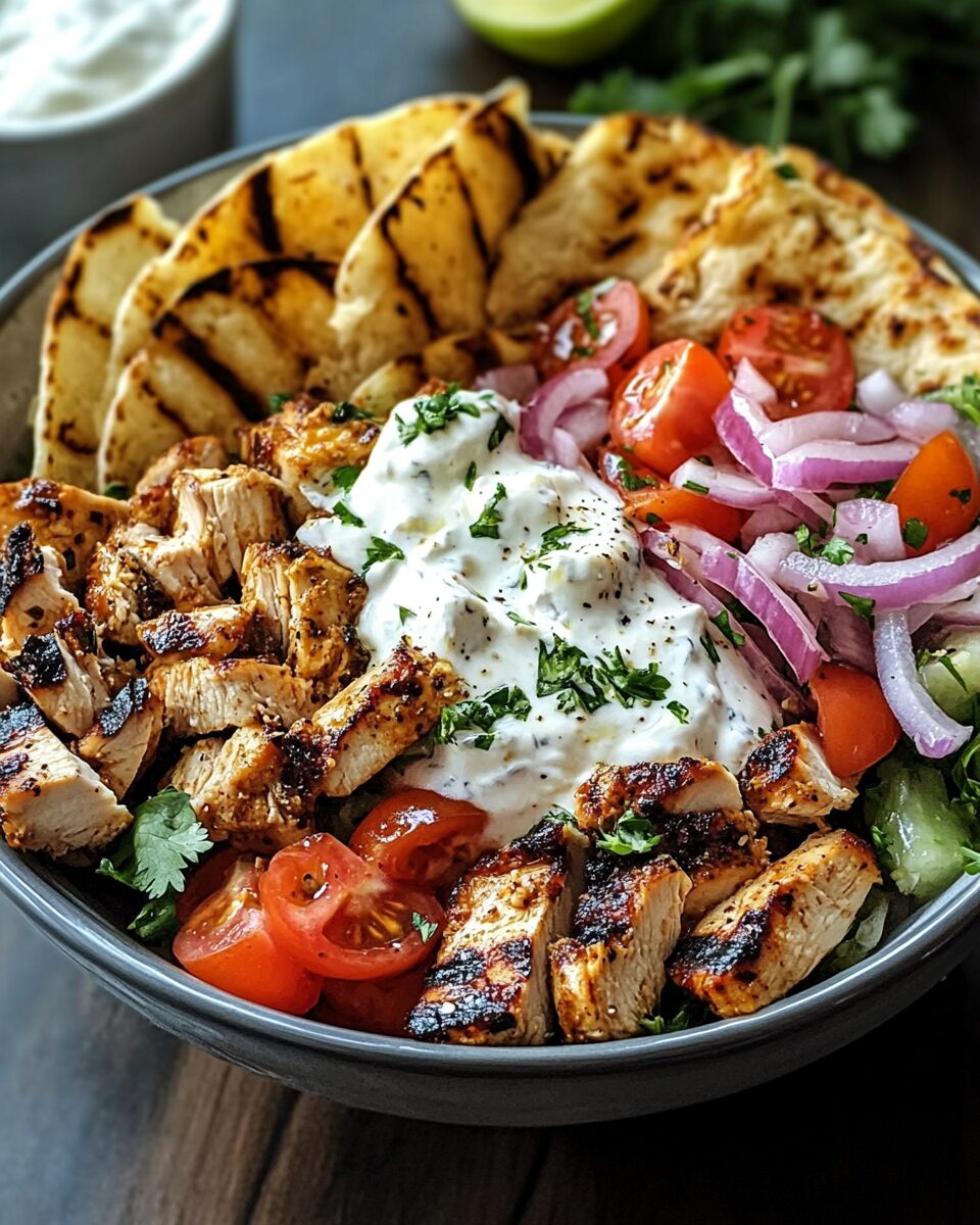 Greek Chicken Gyro Bowls