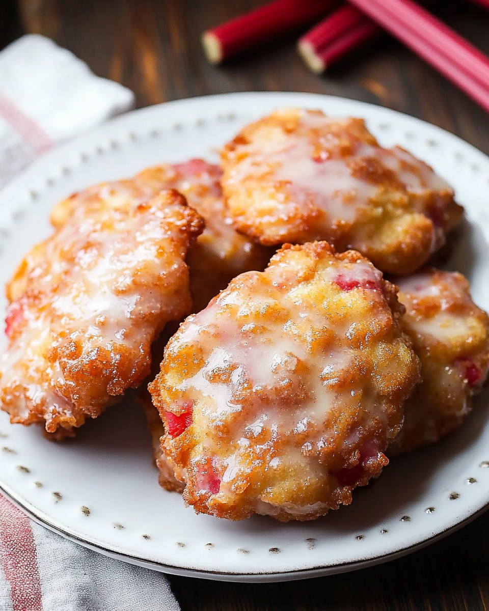 Baked Rhubarb Fritters