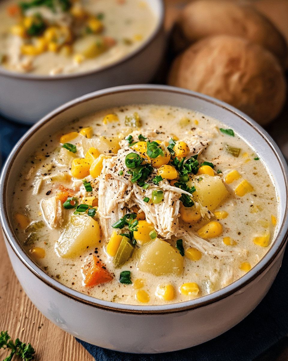 Crockpot Chicken Corn Chowder