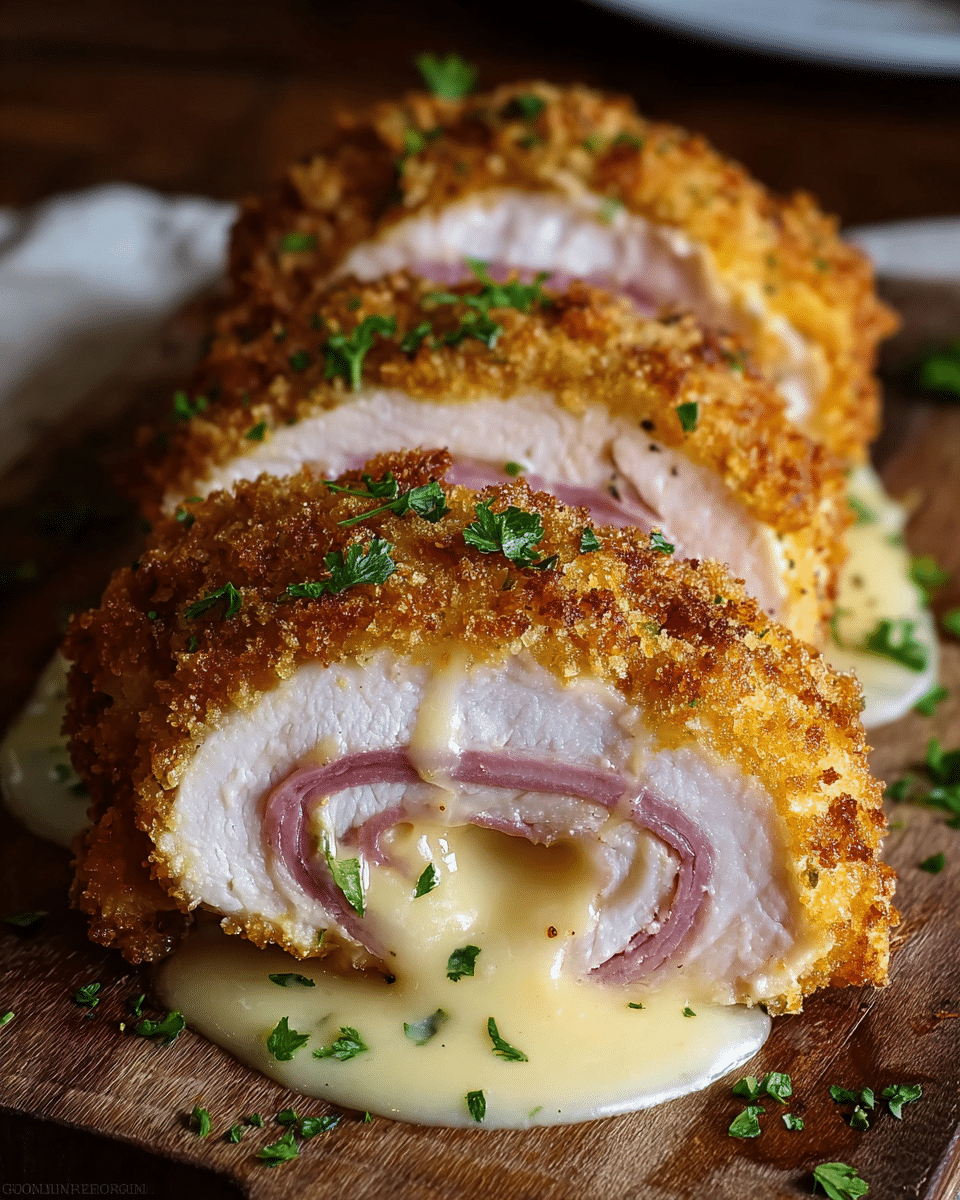 Crispy Creamy Chicken Cordon Bleu
