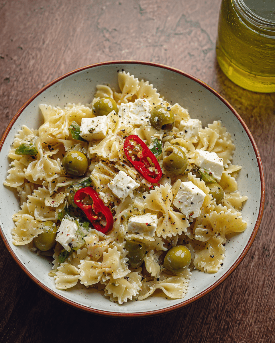 Dirty Martini Pasta Salad