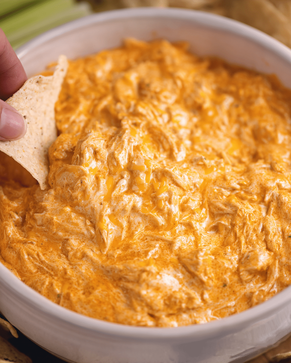 Crockpot Buffalo Chicken Dip