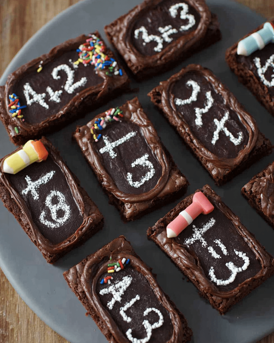 Chalk Board Brownies