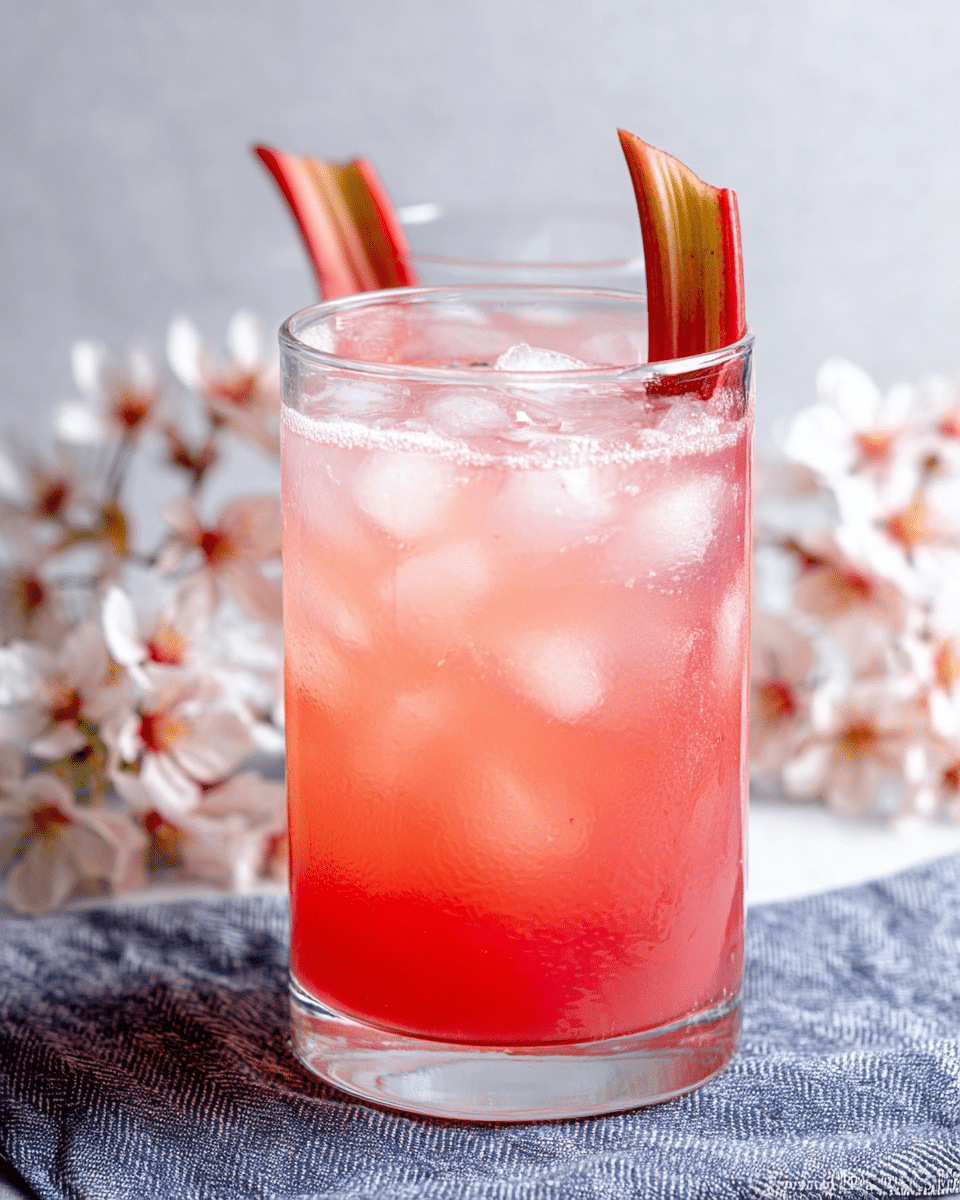 Rhubarb Shrub Cocktail