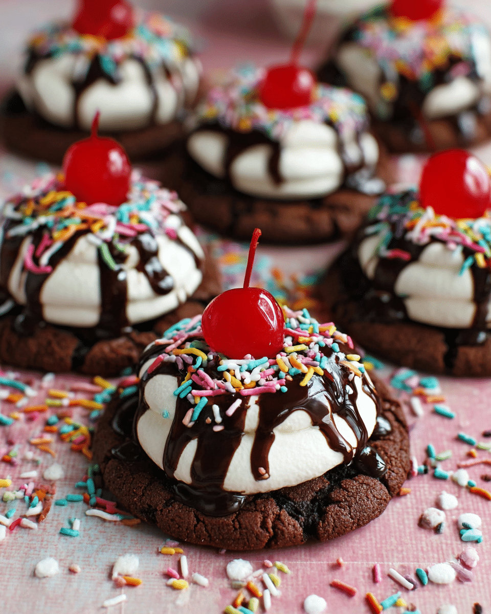 Brownie Sundae Cookies
