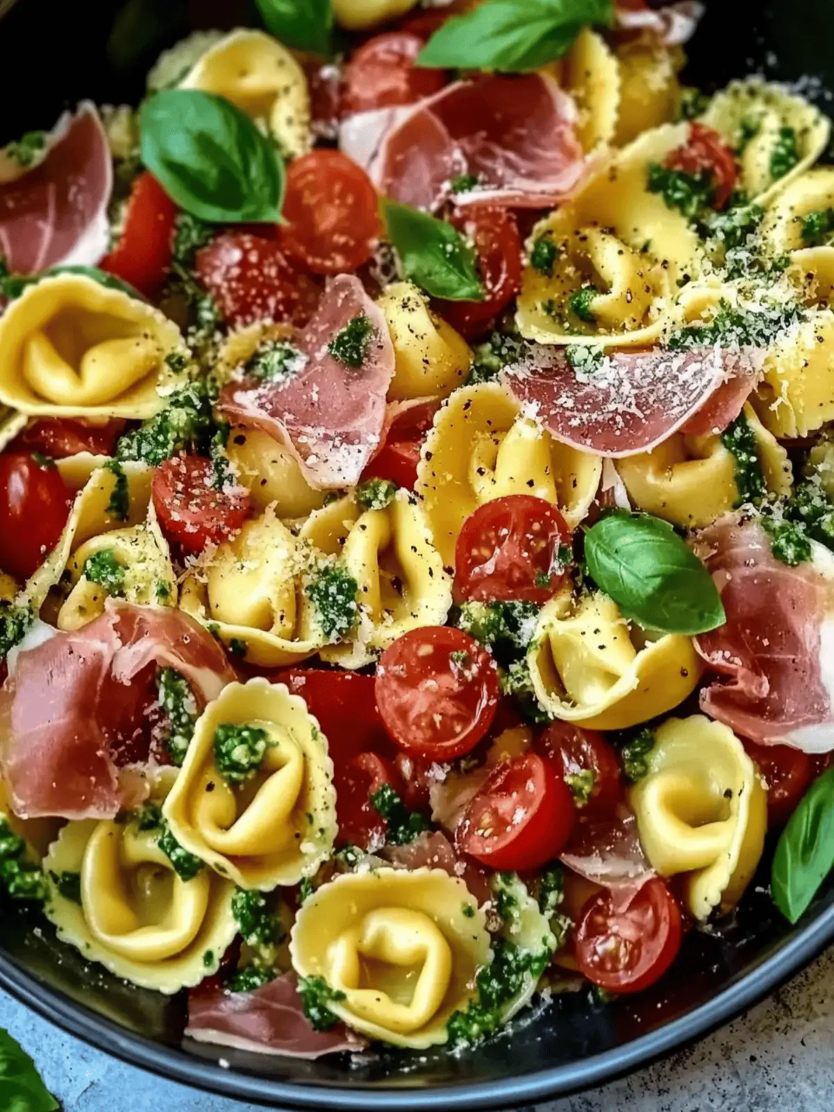 Fresh Tortellini Pasta Salad with Prosciutto for Summer Bliss 5 Tortellini Pasta Salad with Prosciutto
