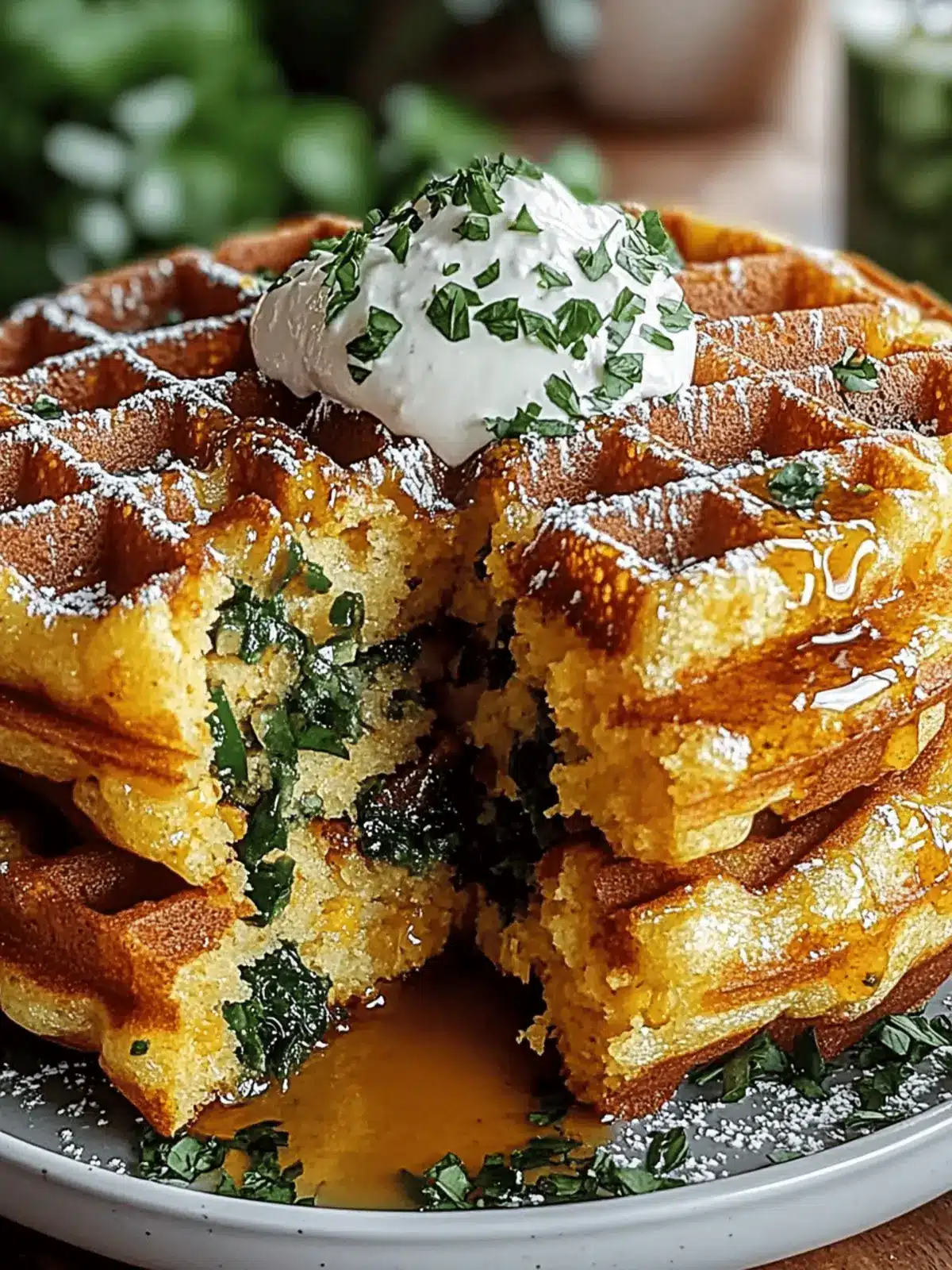 Cheddar Jalapeño Cornbread Waffles: Your New Favorite Brunch! 3 Cheddar Jalapeño Cornbread Waffles