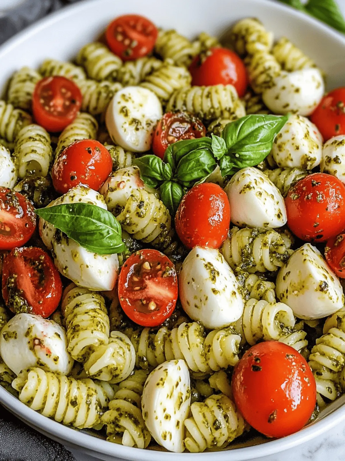 Pesto Caprese Pasta Salad: Fresh Flavors for Every Gathering 5 Pesto Caprese Pasta Salad