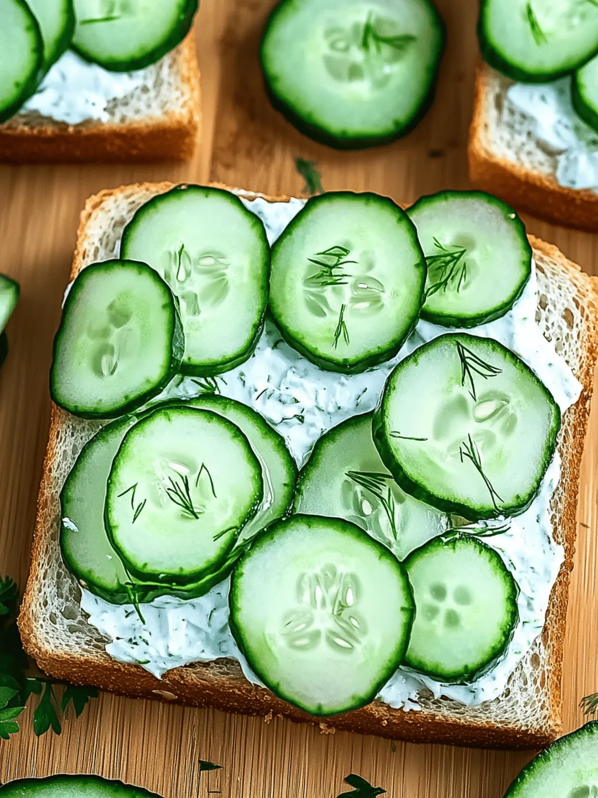 Cucumber Sandwiches with Herbed Cream Cheese for Refreshing Bites 3 Cucumber Sandwiches