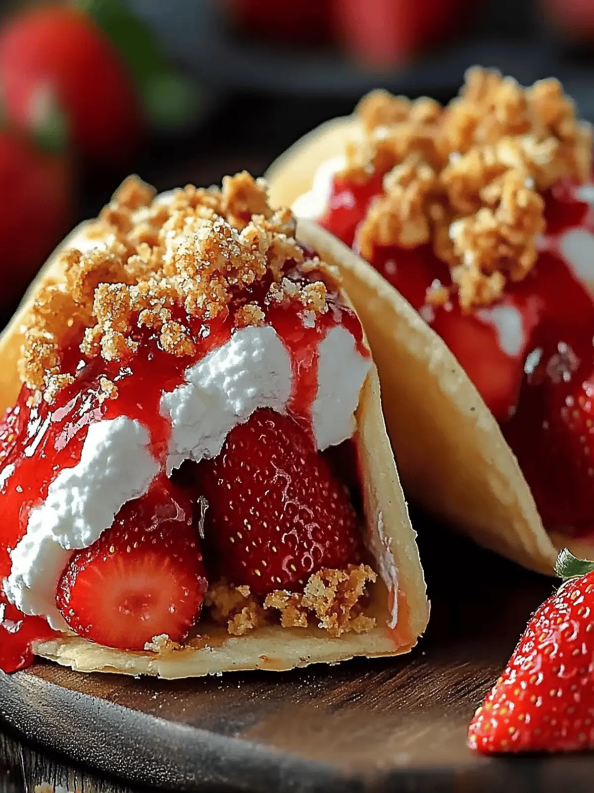 Strawberry Crunch Cheesecake Tacos: Easy No-Bake Bliss 2 Strawberry Crunch Cheesecake Tacos