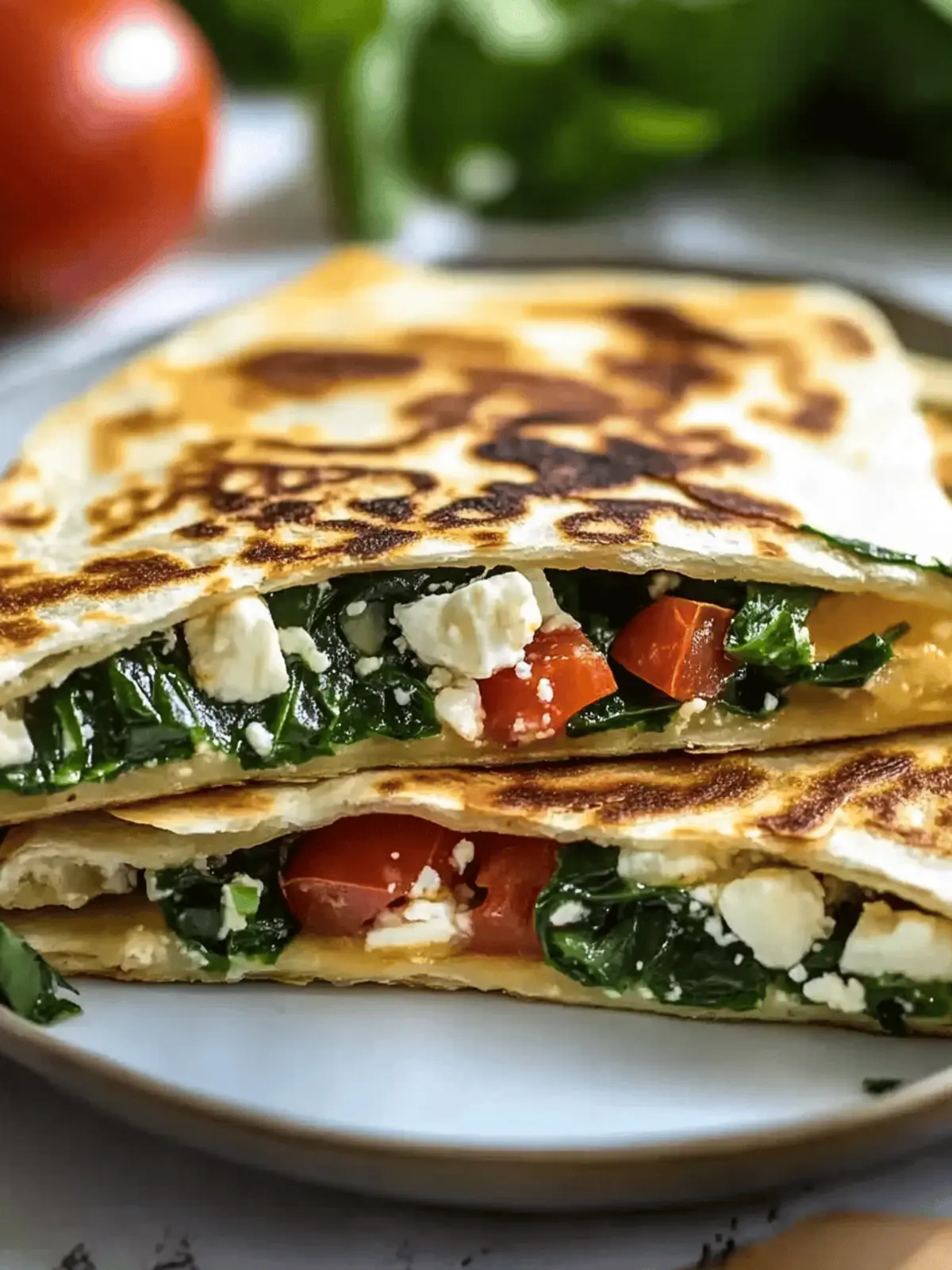 Spinach and Feta Quesadillas for a Flavor-Packed Twist 5 Spinach and Feta Quesadillas