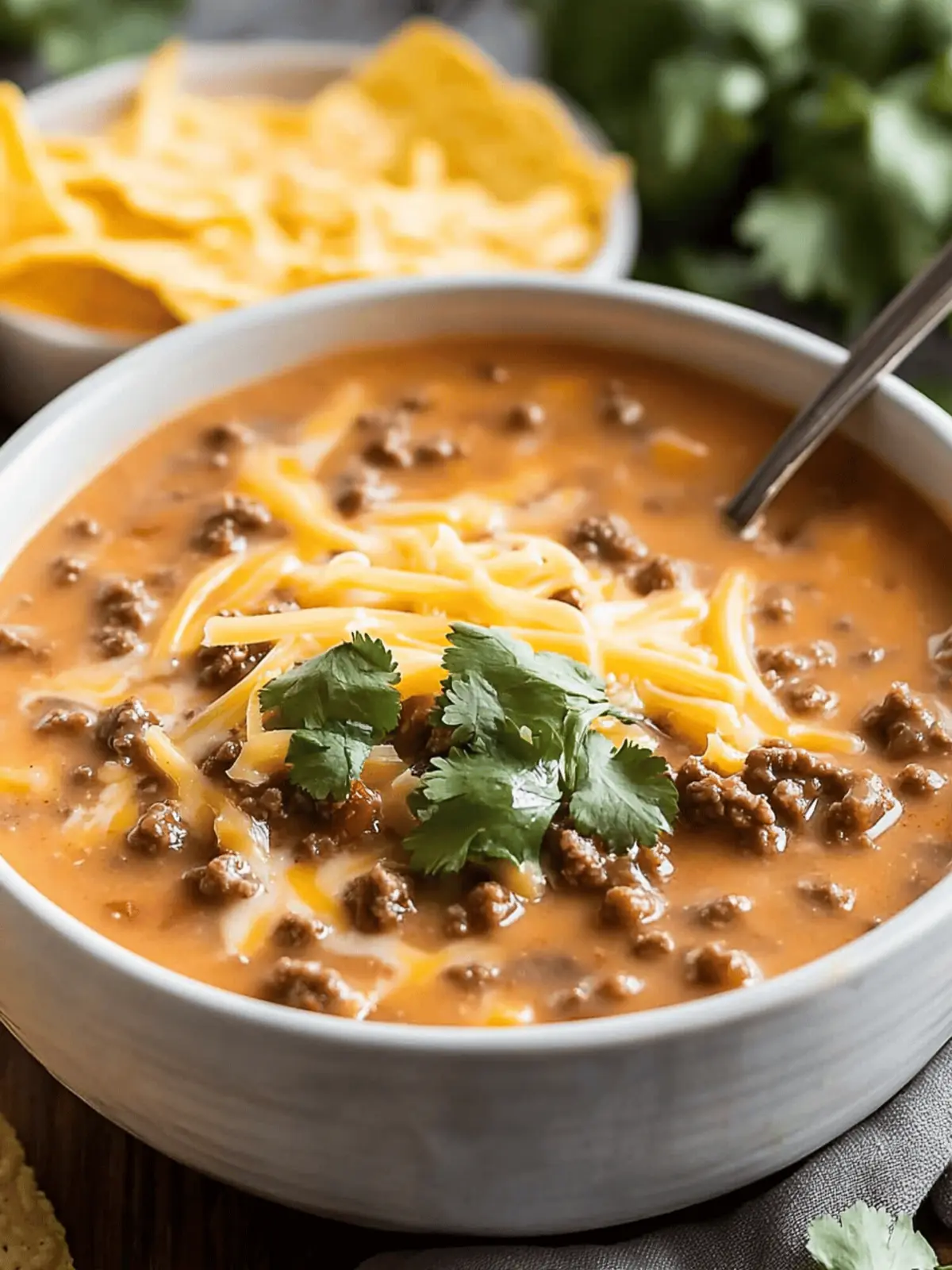 Creamy Cheesy Ground Beef Taco Soup for Cozy Family Nights 5 Creamy Cheesy Ground Beef Taco Soup