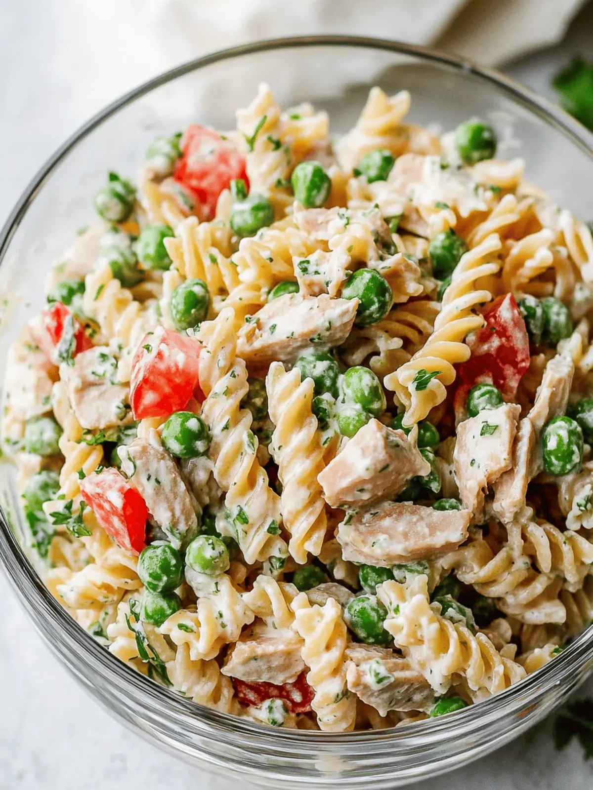 Delicious Healthy Tuna Pasta Salad with Peas in 20 Minutes 2 Healthy Tuna Pasta Salad with Peas