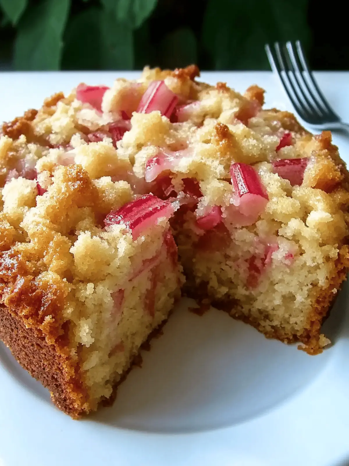 Sour Cream Rhubarb Coffee Cake That's Effortlessly Delicious 2 Sour Cream Rhubarb Coffee Cake