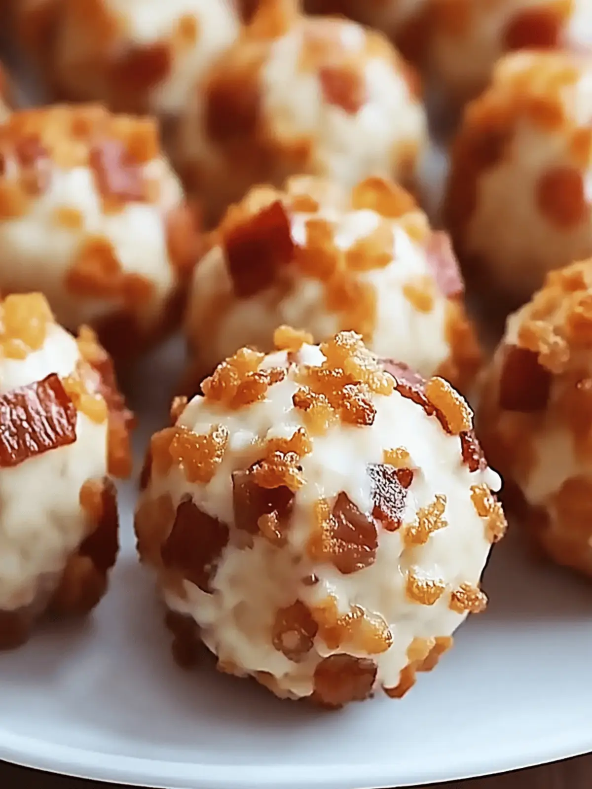 Mini Bacon Ranch Cheeseballs: Your New Party Favorite 4 Mini Bacon Ranch Cheeseballs