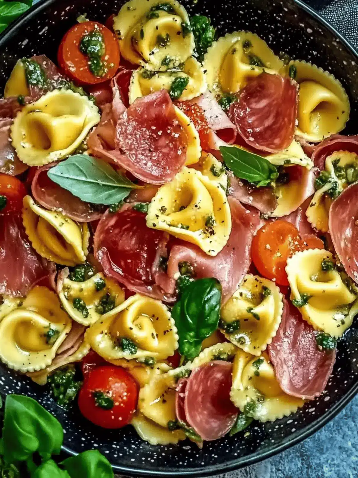 Fresh Tortellini Pasta Salad with Prosciutto for Summer Bliss 3 Fresh Tortellini Pasta Salad with Prosciutto for Summer Bliss