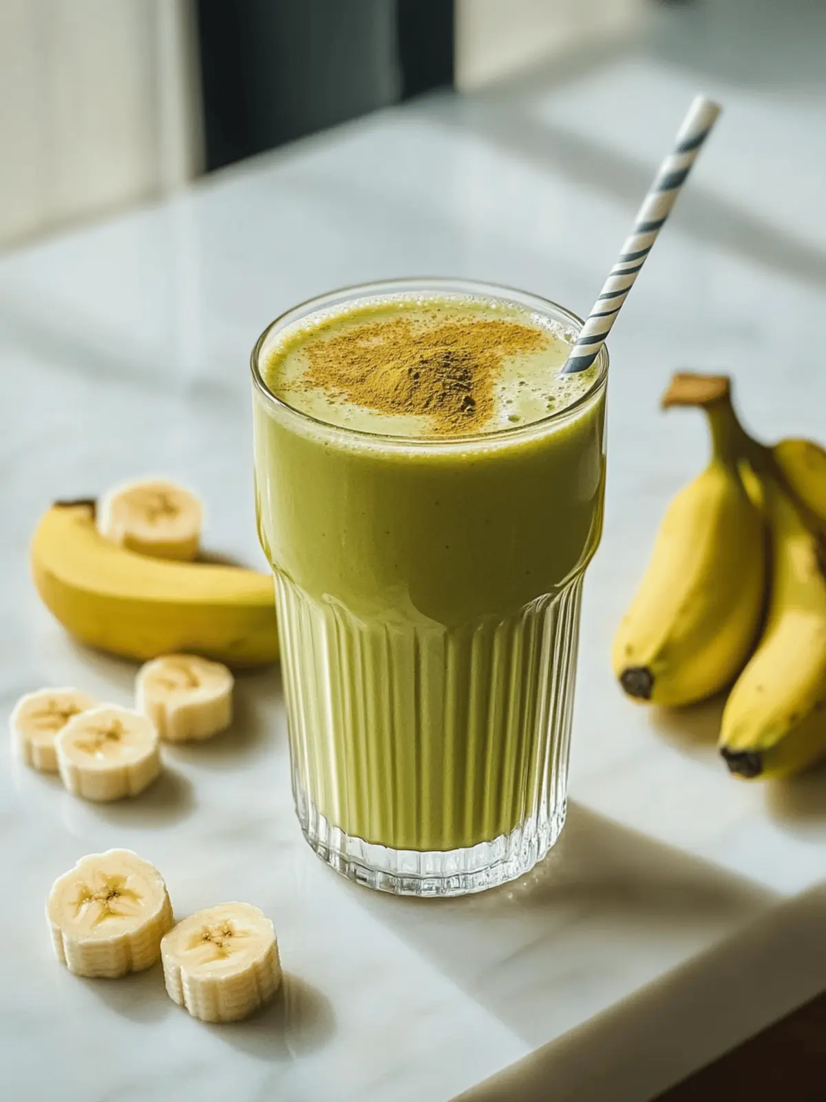 Energizing Banana Matcha Smoothie for a Boosted Morning 5 Banana Matcha Smoothie