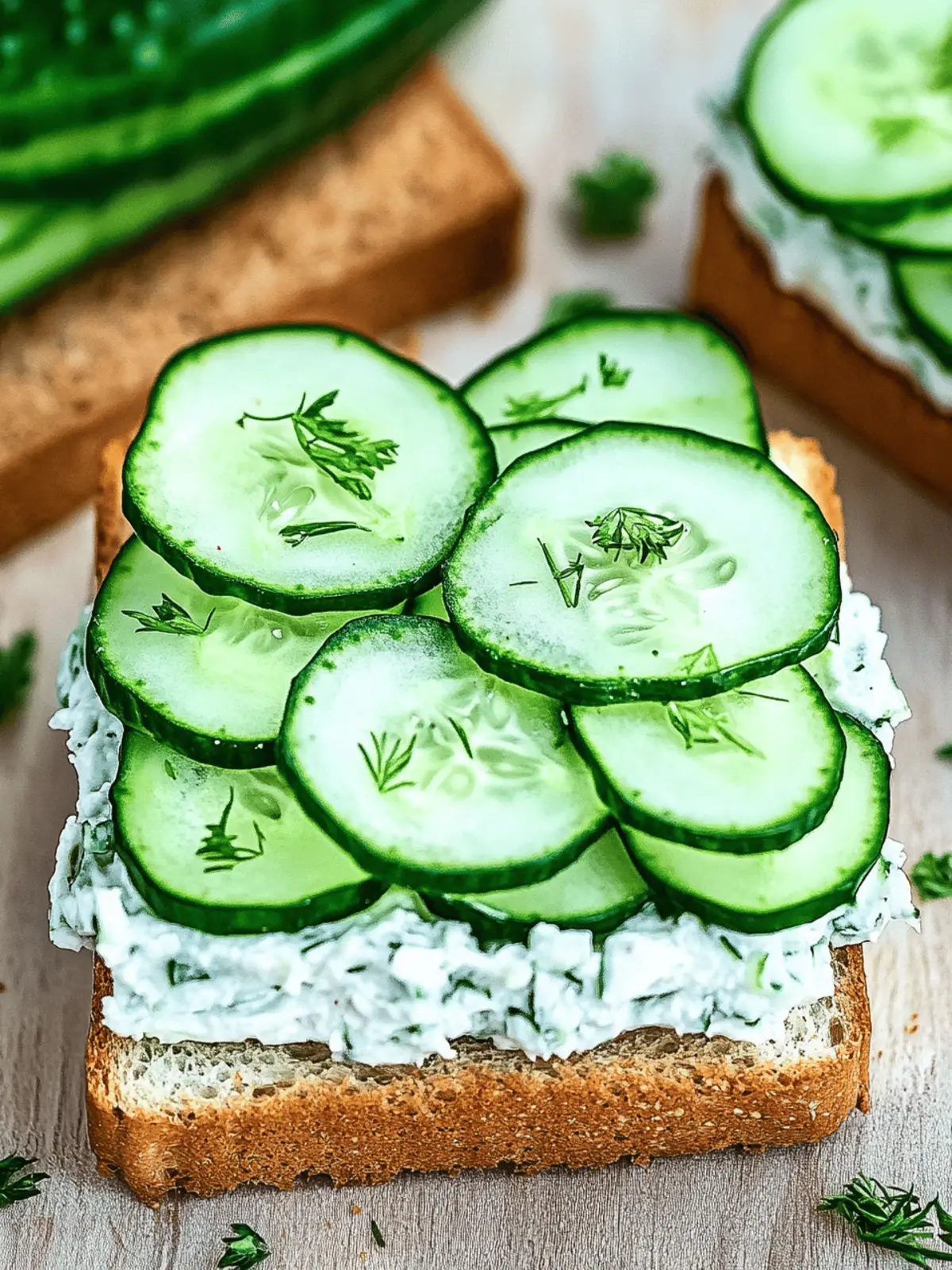 Cucumber Sandwiches with Herbed Cream Cheese for Refreshing Bites 4 Cucumber Sandwiches