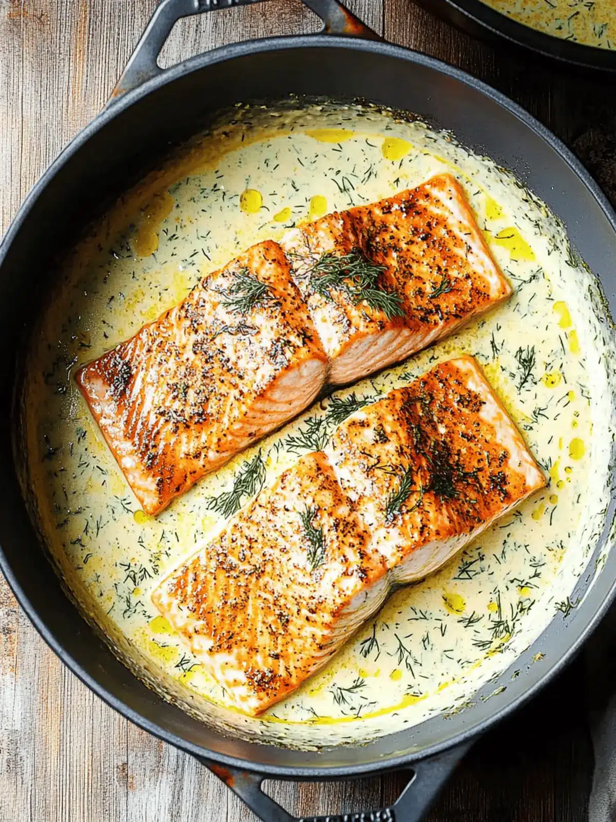 Salmon in Creamy Dill Sauce: Quick 30-Minute Delight 2 Salmon in Creamy Dill Sauce