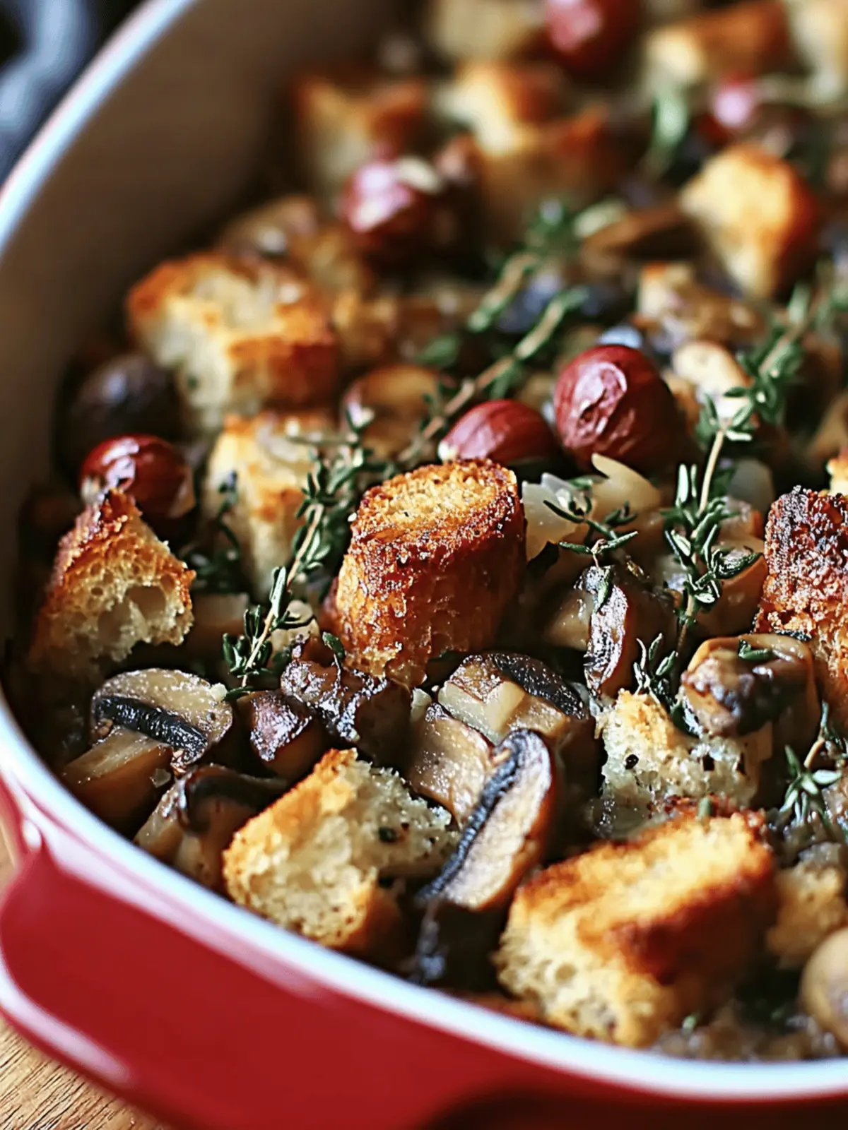 Delicious Mushroom and Chestnut Stuffing for Festive Feasts 5 Mushroom and Chestnut Stuffing