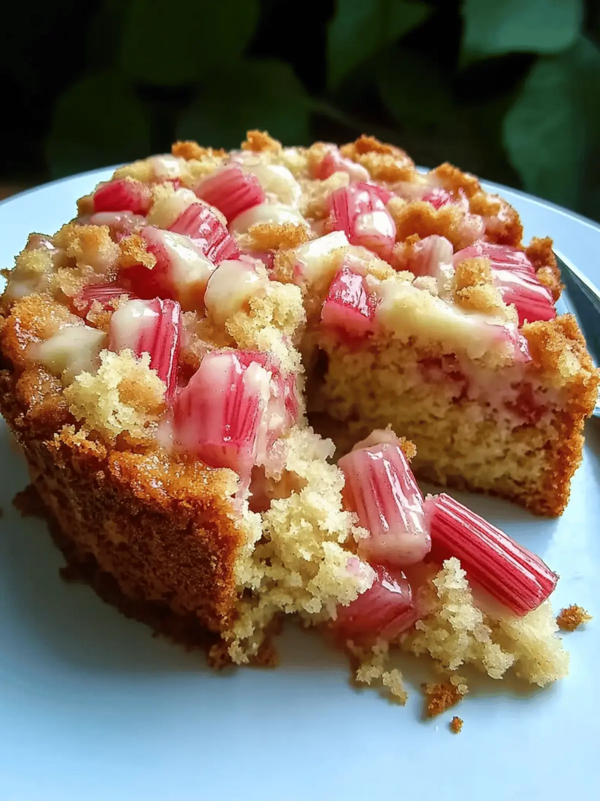 Sour Cream Rhubarb Coffee Cake That's Effortlessly Delicious 4 Sour Cream Rhubarb Coffee Cake