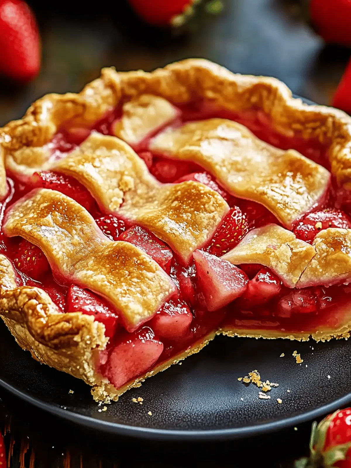 Irresistible Strawberry Rhubarb Pie with Sweet-Tart Perfection 4 Strawberry Rhubarb Pie