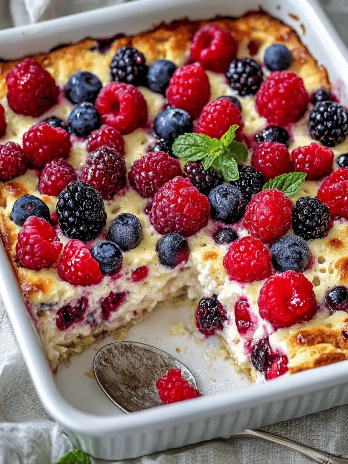 High Protein Triple Berry Bake for Busy Mornings Made Easy 3 High Protein Triple Berry Bake