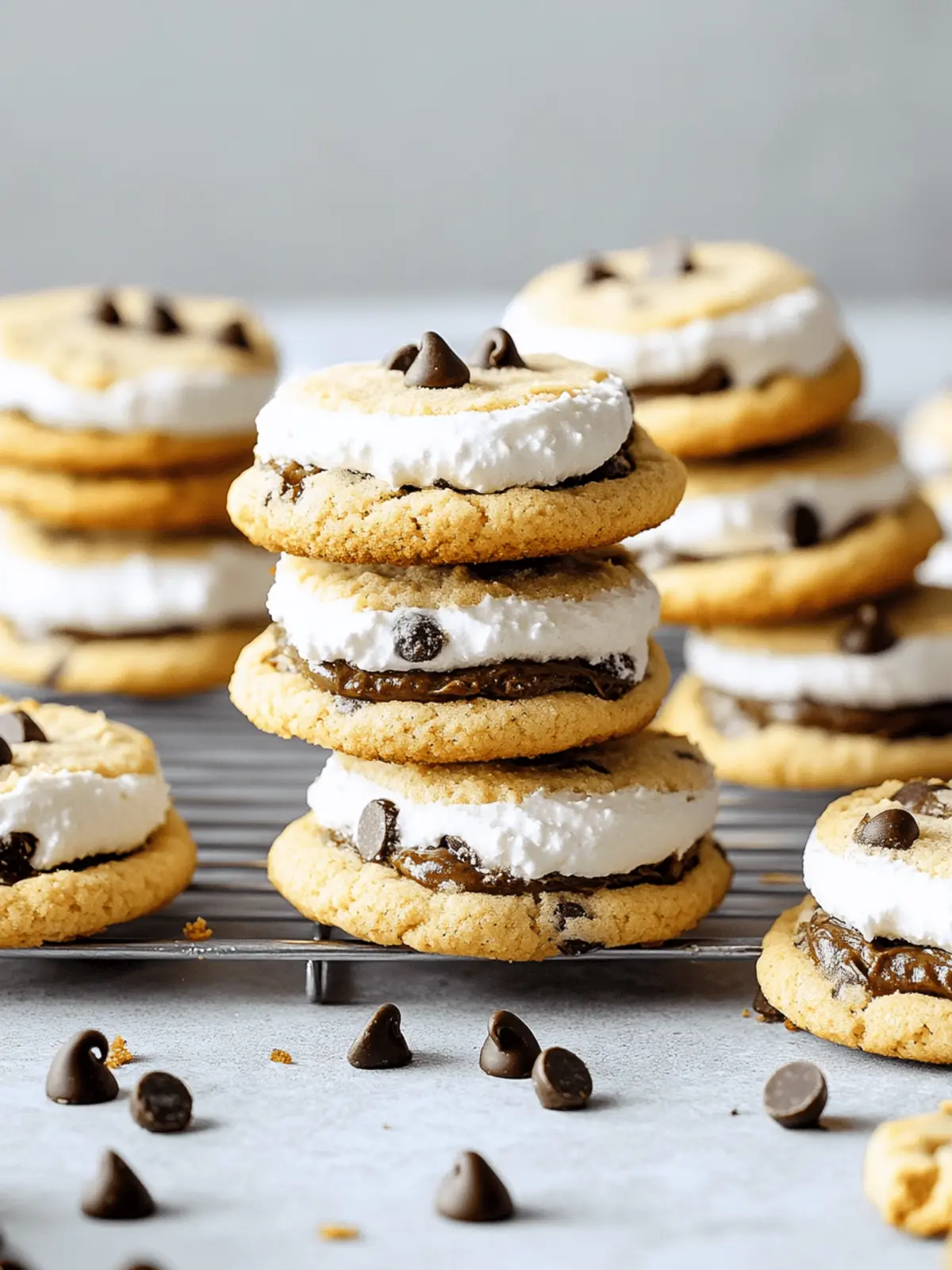 Irresistible Chocolate Chip Sandwich Cookies with Buttercream Bliss 4 Chocolate Chip Sandwich Cookies
