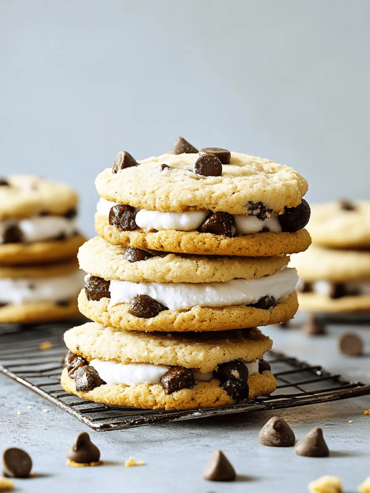 Irresistible Chocolate Chip Sandwich Cookies with Buttercream Bliss 5 Chocolate Chip Sandwich Cookies