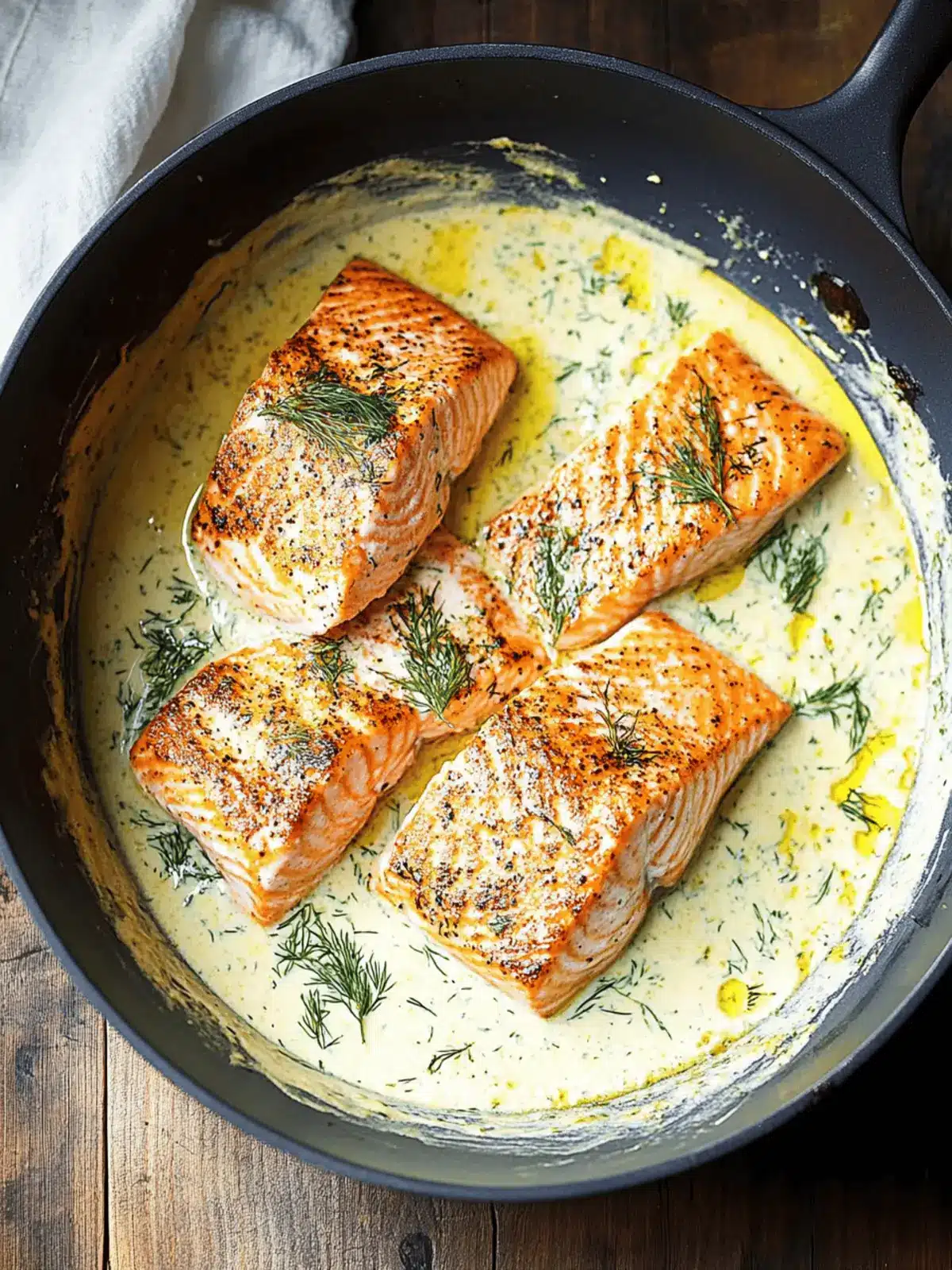 Salmon in Creamy Dill Sauce: Quick 30-Minute Delight 3 Salmon in Creamy Dill Sauce