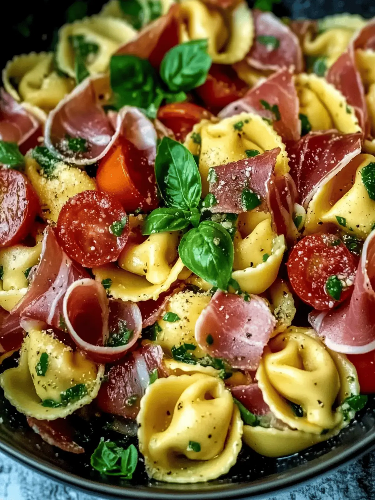Fresh Tortellini Pasta Salad with Prosciutto for Summer Bliss 4 Fresh Tortellini Pasta Salad with Prosciutto for Summer Bliss