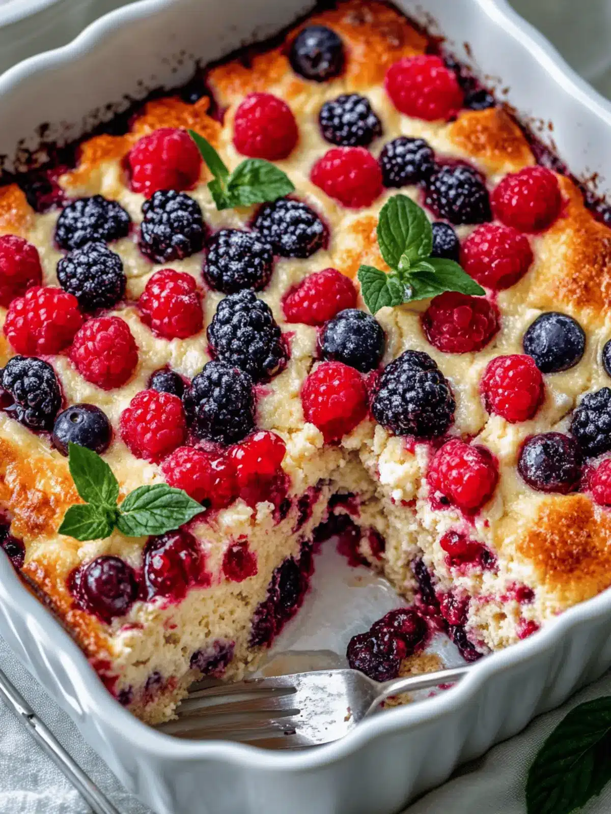 High Protein Triple Berry Bake for Busy Mornings Made Easy 2 High Protein Triple Berry Bake