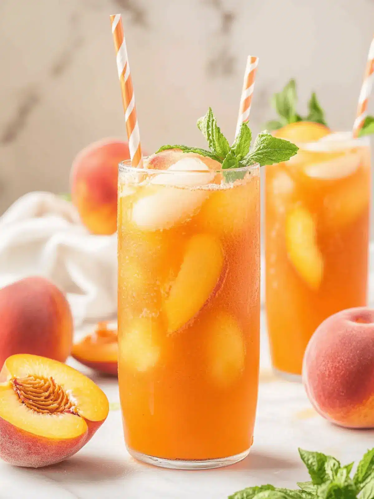 Sip into Summer with Refreshing Southern Peach Tea Delight 2 Southern Peach Tea