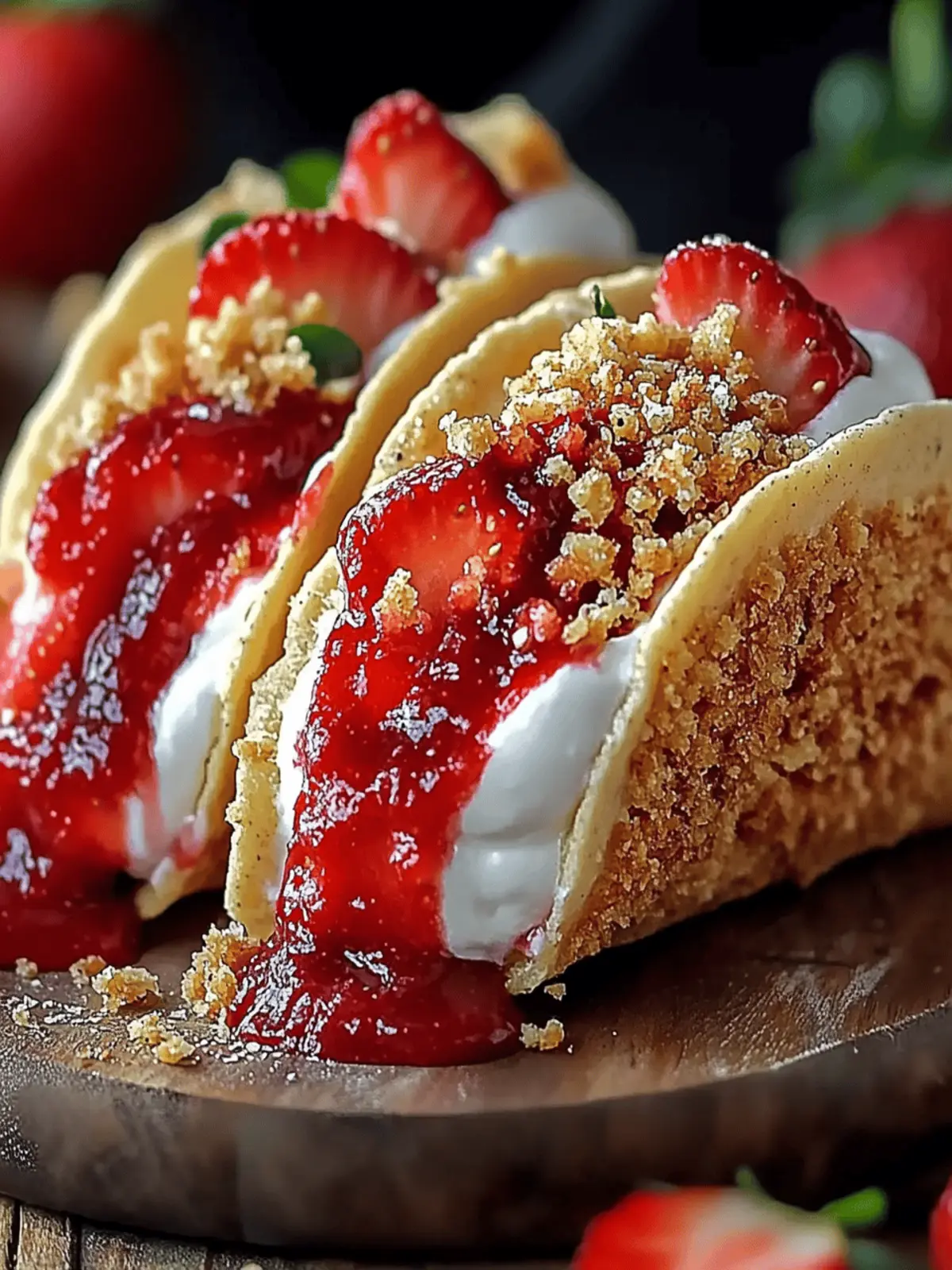 Strawberry Crunch Cheesecake Tacos: Easy No-Bake Bliss 5 Strawberry Crunch Cheesecake Tacos
