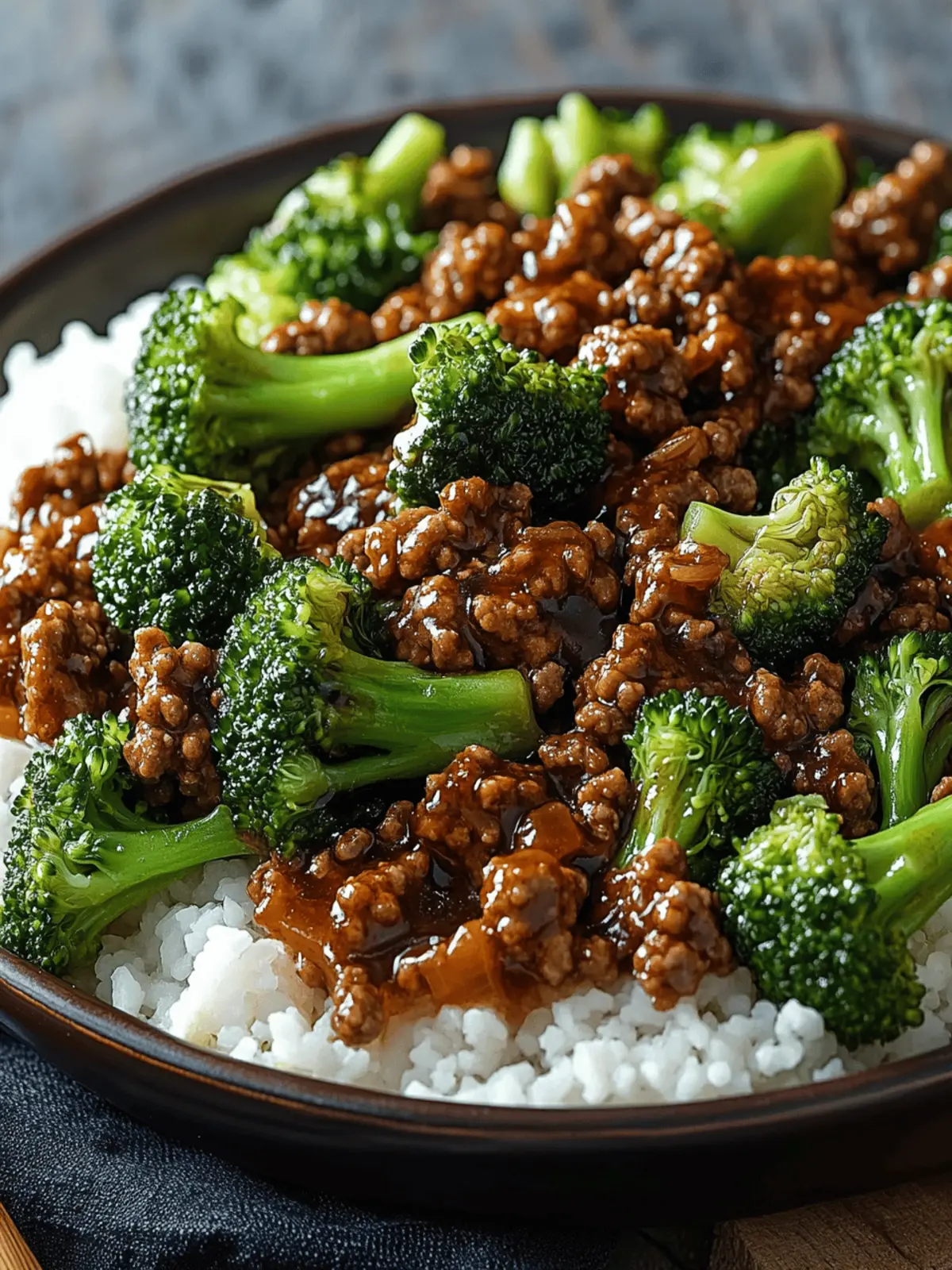 Honey Garlic Ground Beef and Broccoli: Easy 25-Minute Delight 2 Honey Garlic Ground Beef and Broccoli