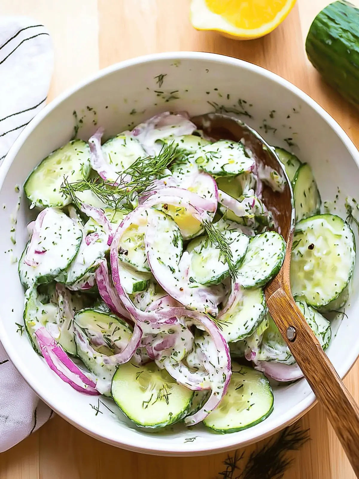 Delicious Greek Cucumber Salad with Creamy Tzatziki Twist 3 Greek Cucumber Salad