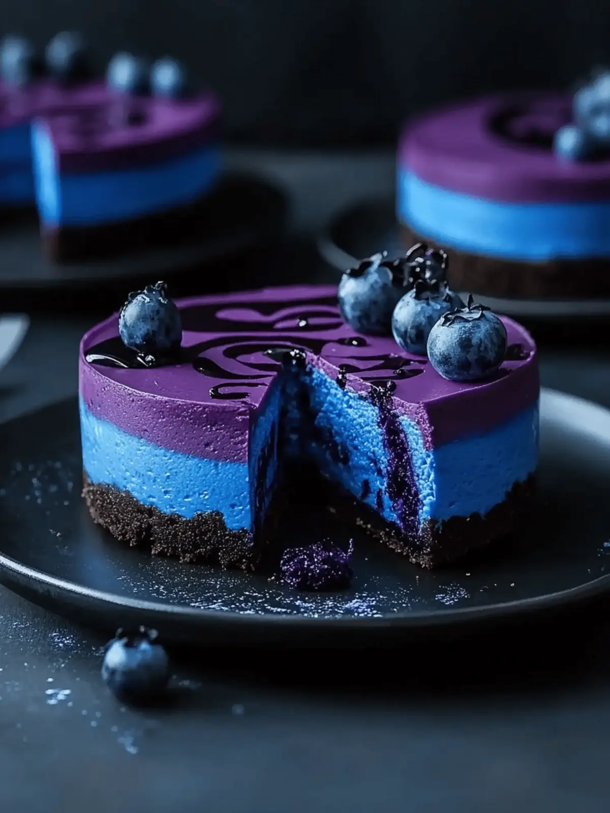 Ravenclaw Midnight Blueberry Cheesecake for Magical Moments 2 Ravenclaw Midnight Blueberry Cheesecake