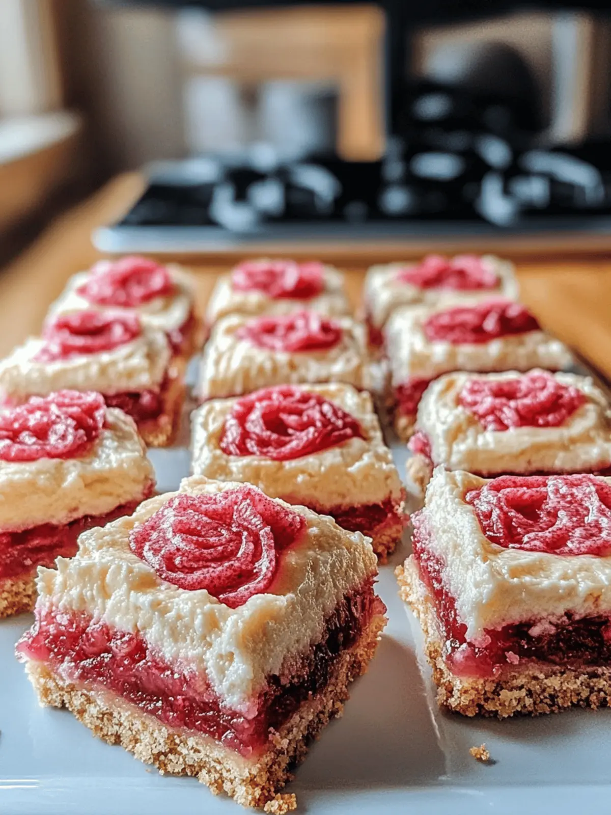 Delicious Rhubarb Bars with Cream Cheese for Spring Indulgence 3 Rhubarb Bars with Cream Cheese