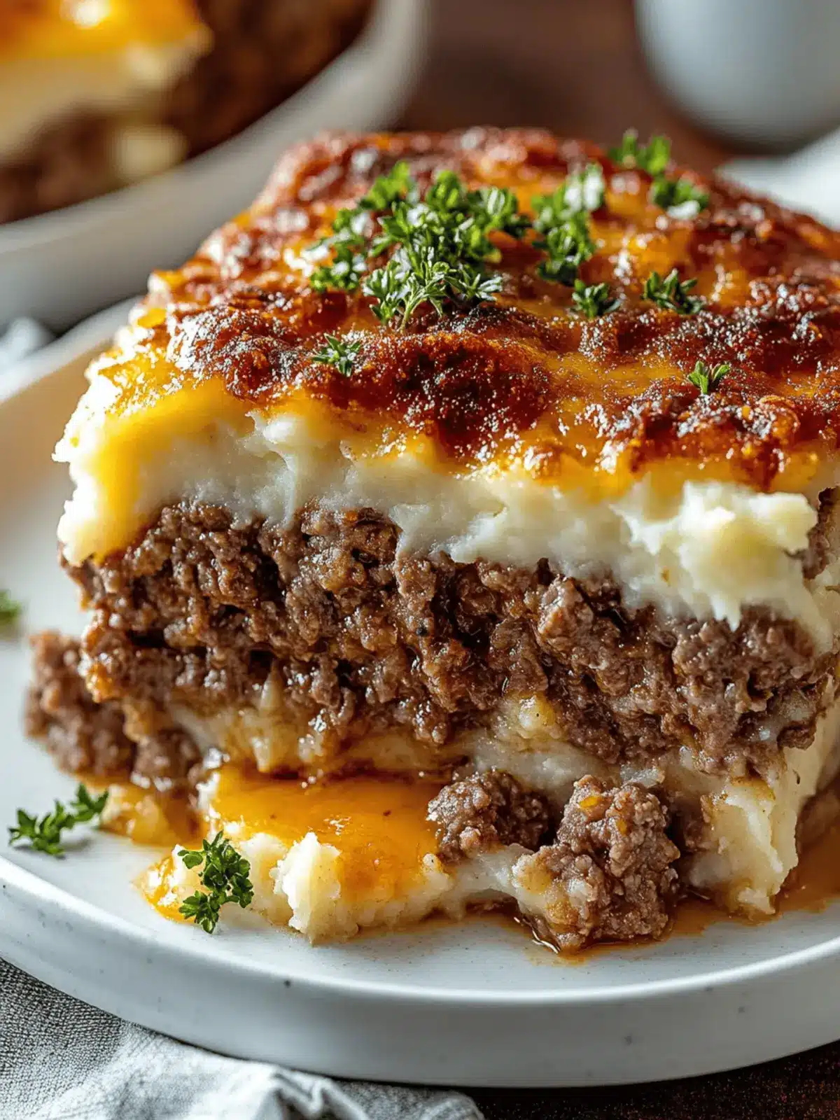 Ultimate Meatloaf with Mashed Potatoes and Cheese Bliss 2 Meatloaf with Mashed Potatoes and Cheese