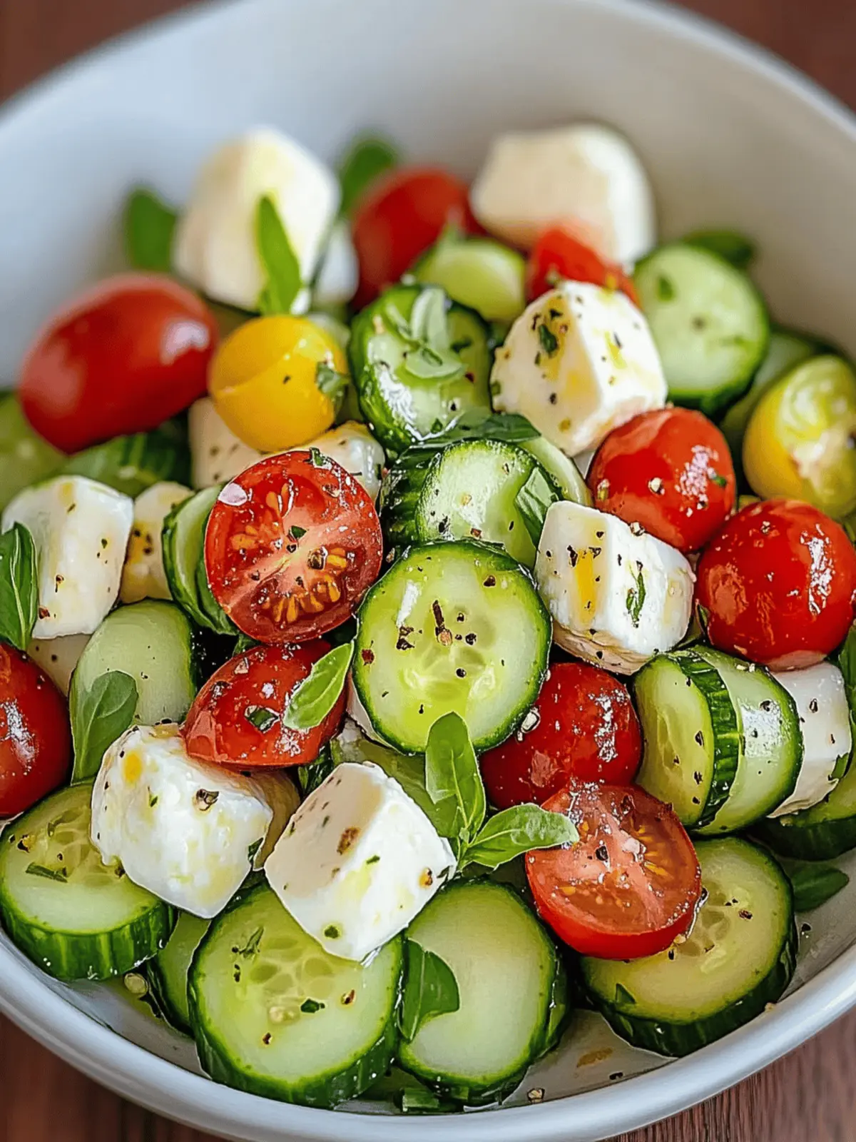 Zesty Cucumber Mozzarella Salad Perfect for Summer Feasts 4 Cucumber Mozzarella Salad