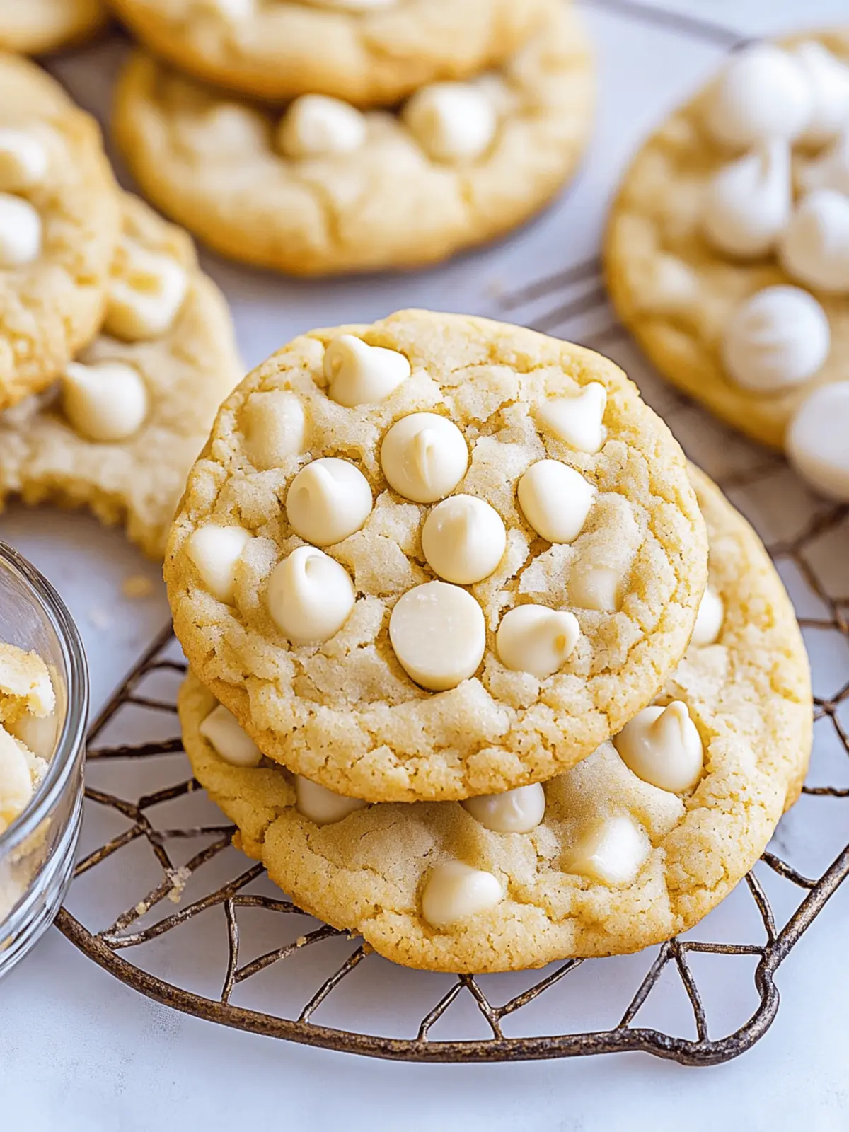 Ultimate Chewy White Chocolate Chip Cookies You’ll Love 3 White Chocolate Chip Cookies