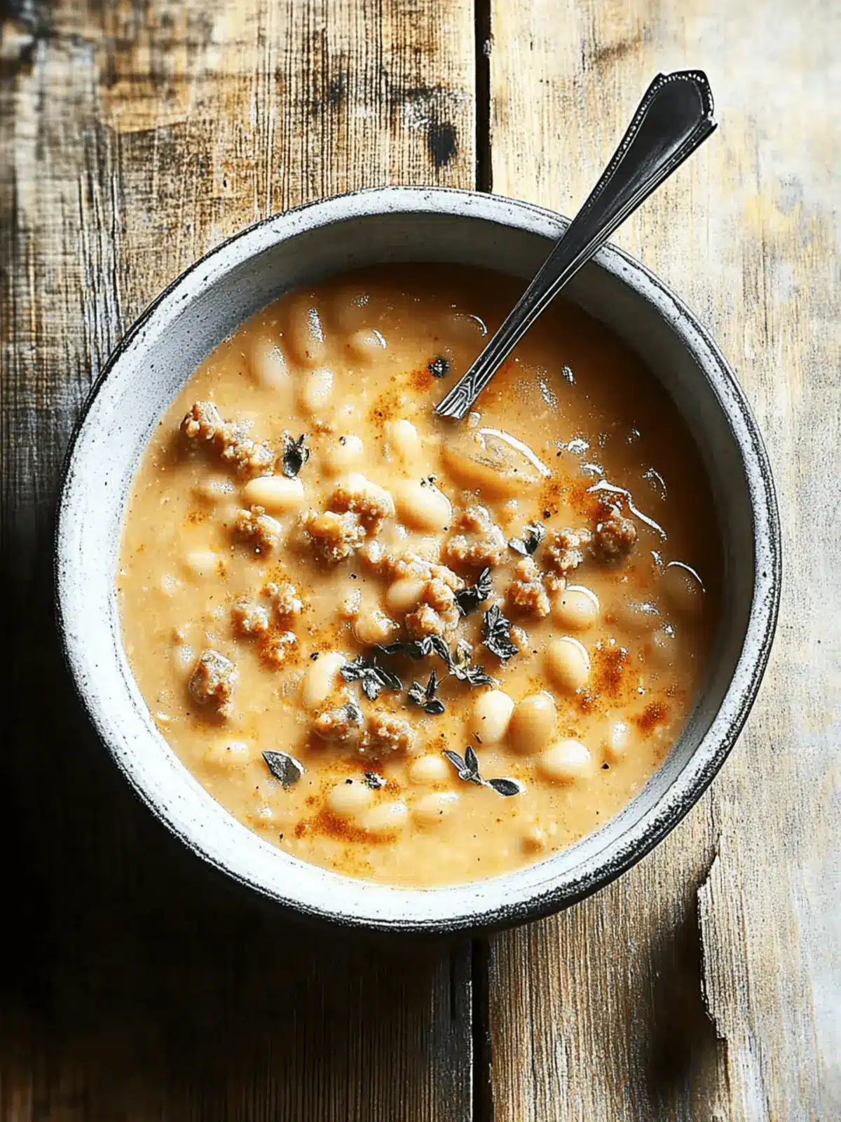 Hearty Creamy Bean Soup with Sausage in Just 30 Minutes 5 Creamy Bean Soup with Sausage