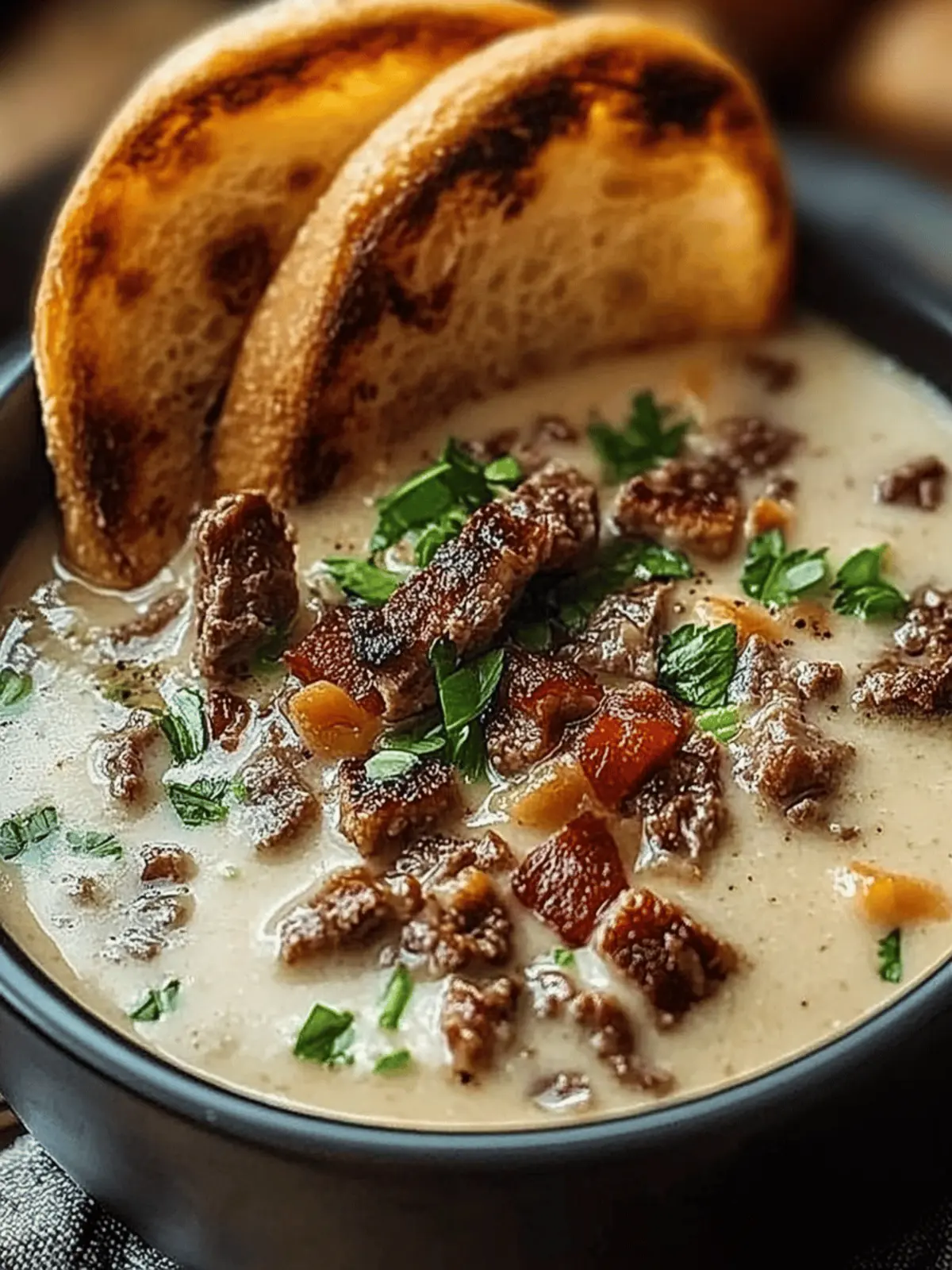 Creamy Philly Cheesesteak Soup That Warms Your Soul 5 Philly Cheesesteak Soup
