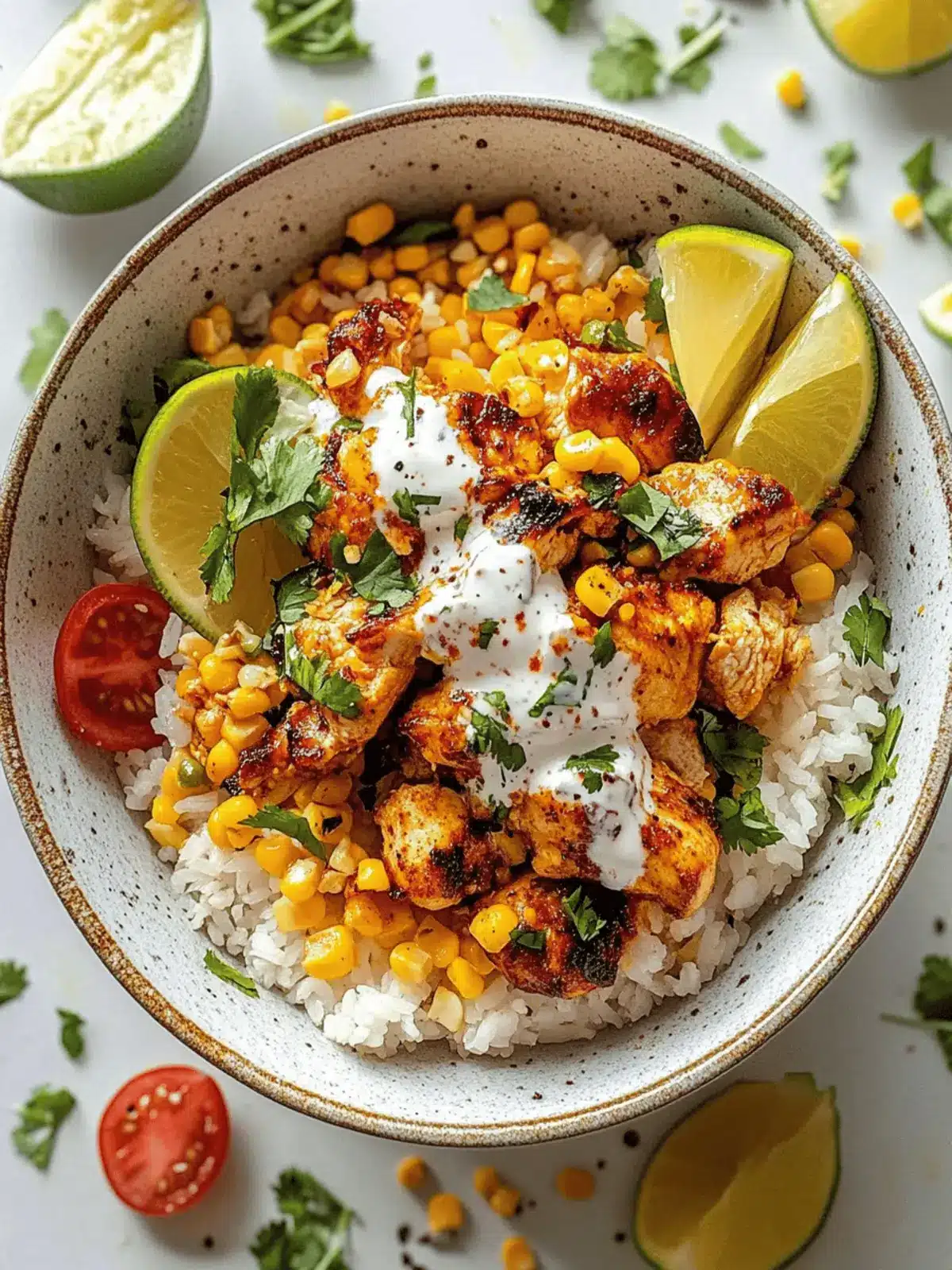 Savory Street Corn Chicken Rice Bowl for Ultimate Flavor Boost 3 Street Corn Chicken Rice Bowl
