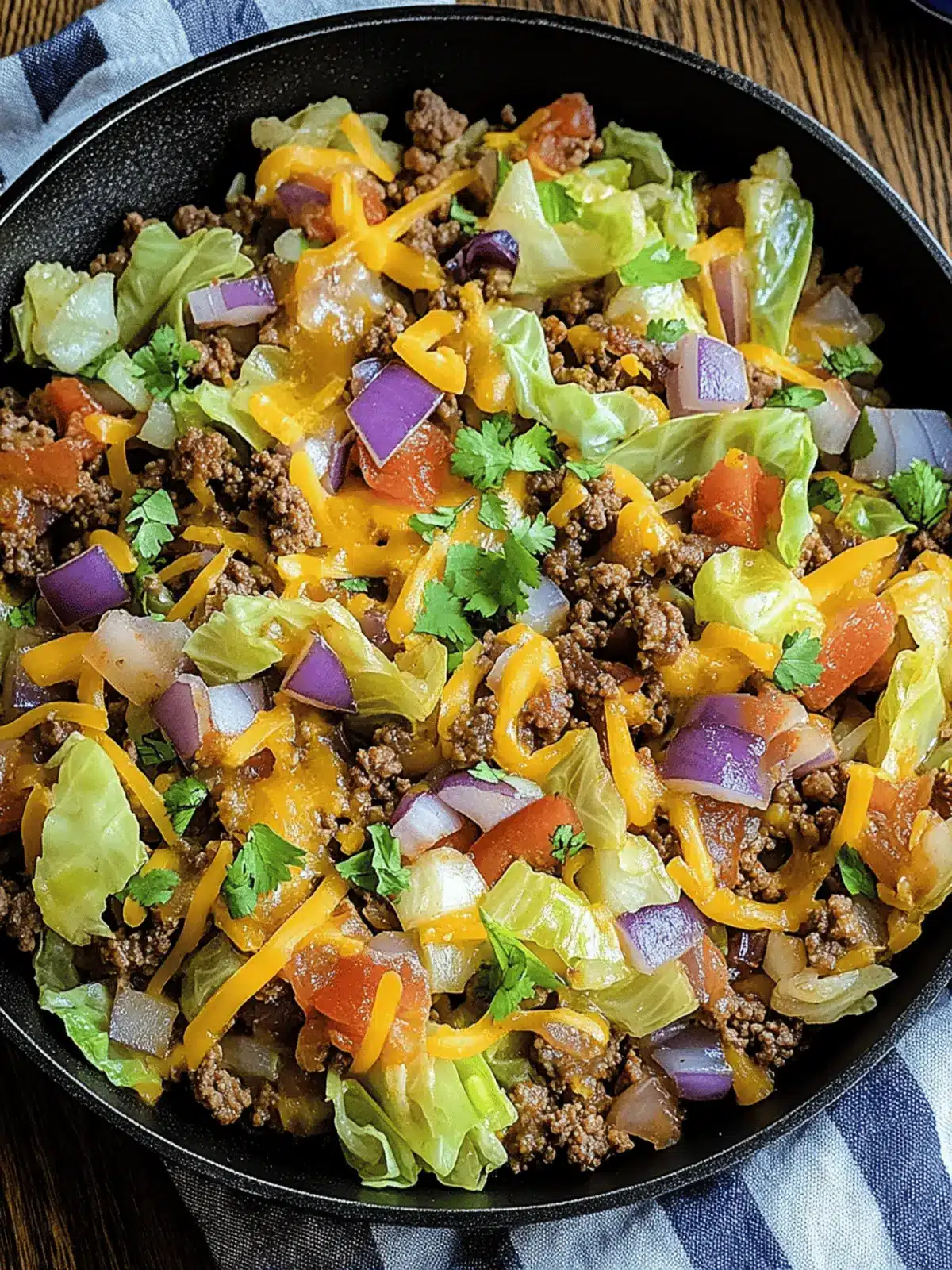 Savory Tex Mex Ground Beef Cabbage Skillet Ready in 30 Minutes 2 Tex Mex Ground Beef Cabbage Skillet