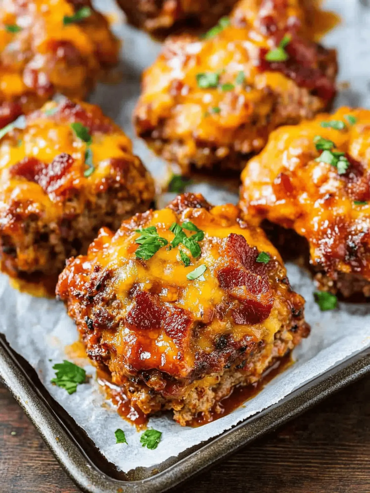 Mini BBQ Bacon Cheddar Meatloaf for Easy Family Comfort 2 Mini BBQ Bacon Cheddar Meatloaf